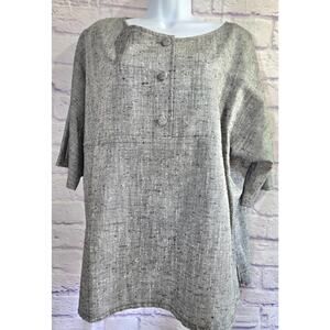 Givenchy En Plus Gray Dolman Sleeve Top Large Lightweight
